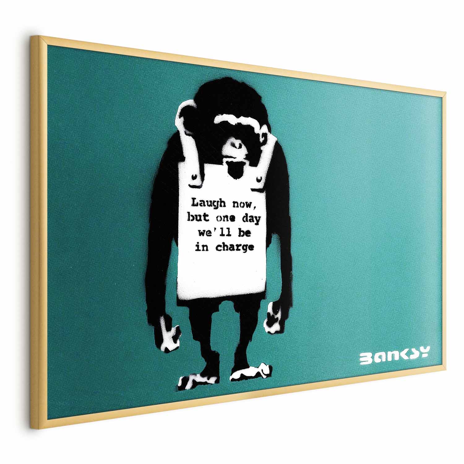 Evil Monkey Graffiti Street Art Poster