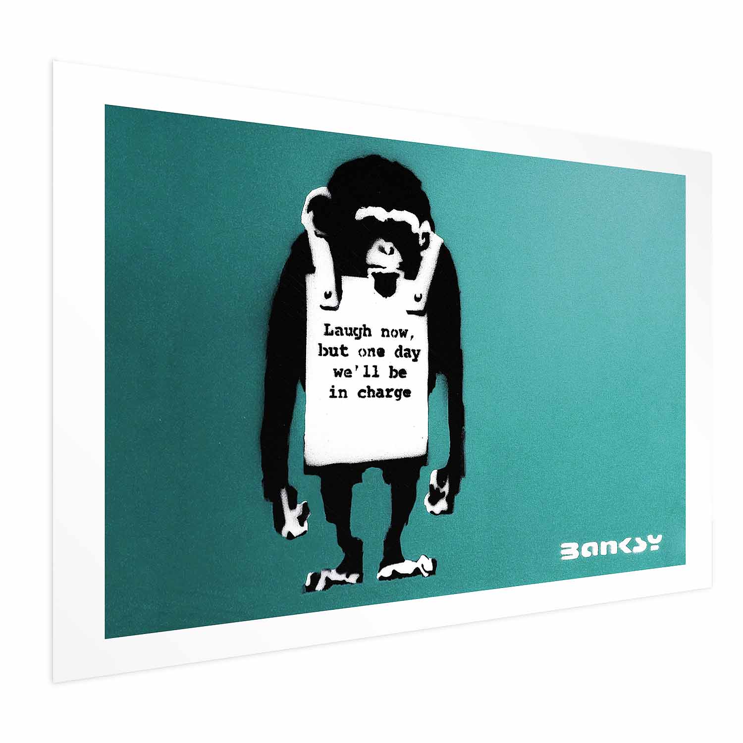 Evil Monkey Graffiti Street Art Poster