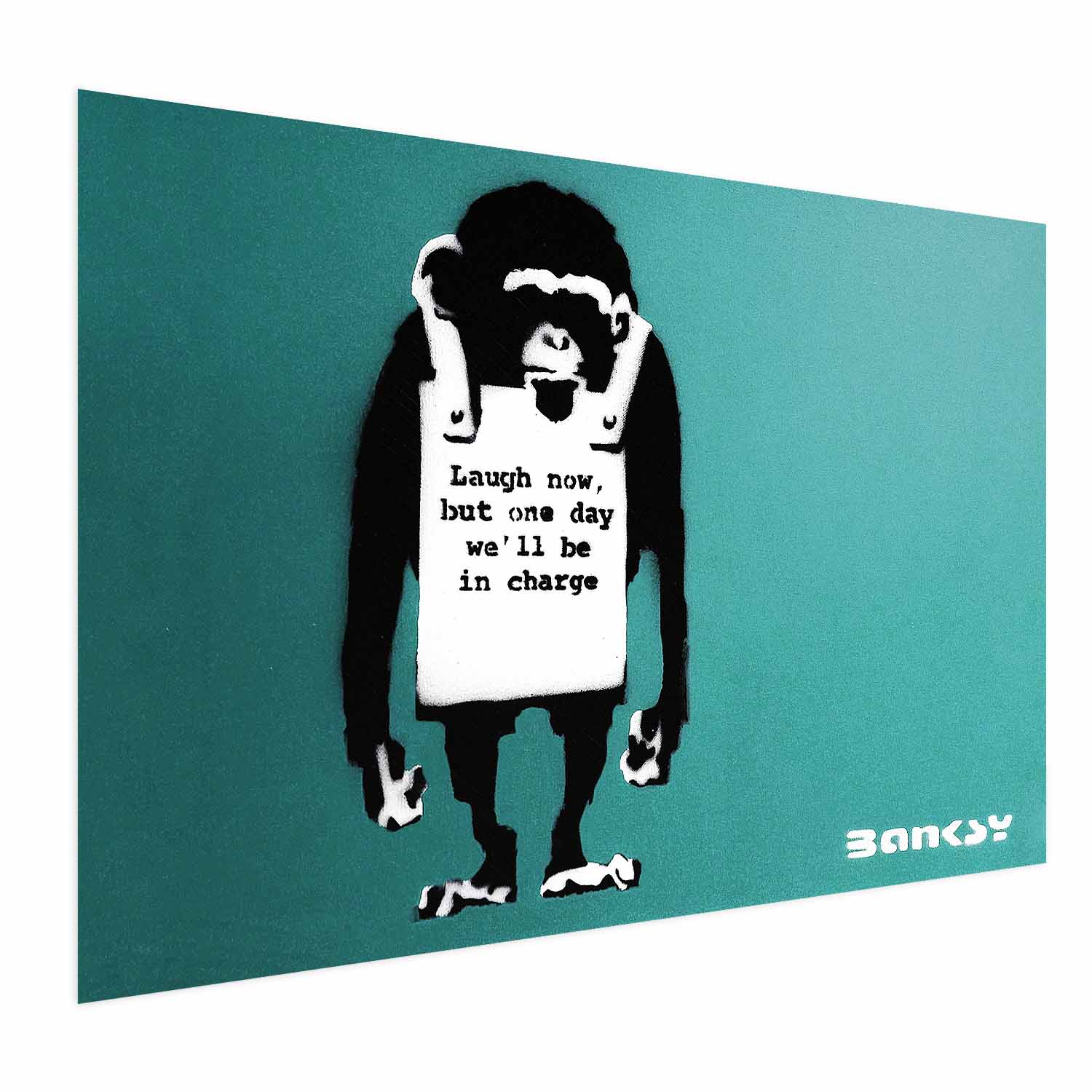 Evil Monkey Graffiti Street Art Poster