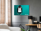 Canvas Print Vertical Angry Monkey (1 Part)