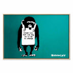 Angry Monkey Graffiti Vertical Canvas Print