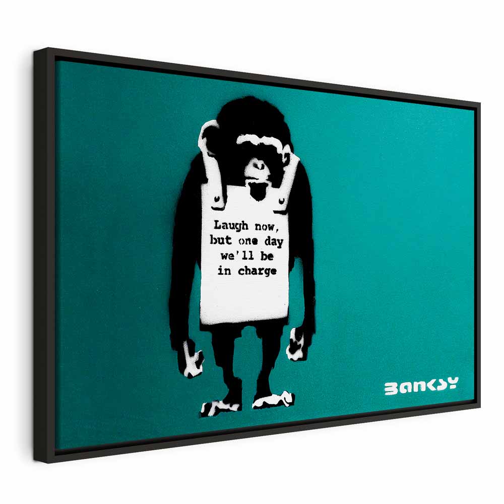 Angry Monkey Graffiti Vertical Canvas Print