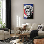 Monkey Queen Street Art Poster