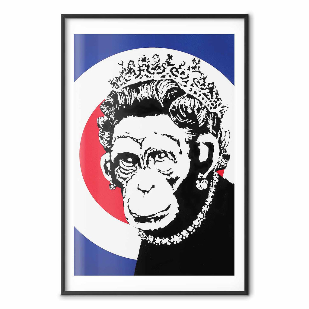 Monkey Queen Street Art Poster