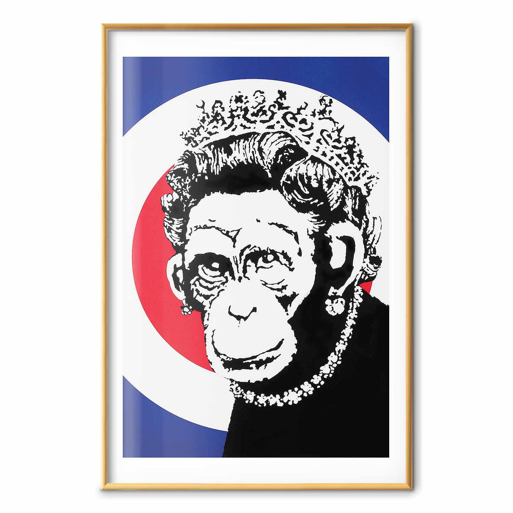 Monkey Queen Street Art Poster