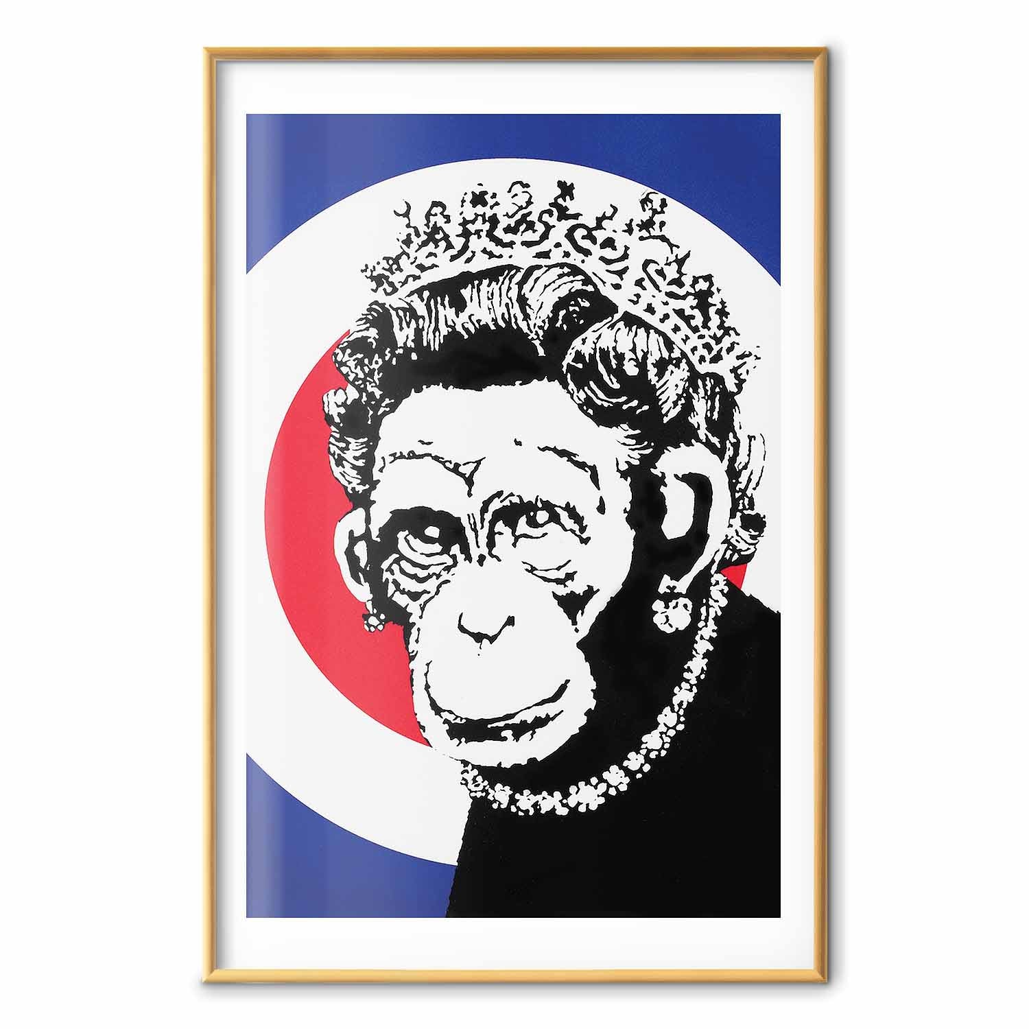 Monkey Queen Street Art Poster