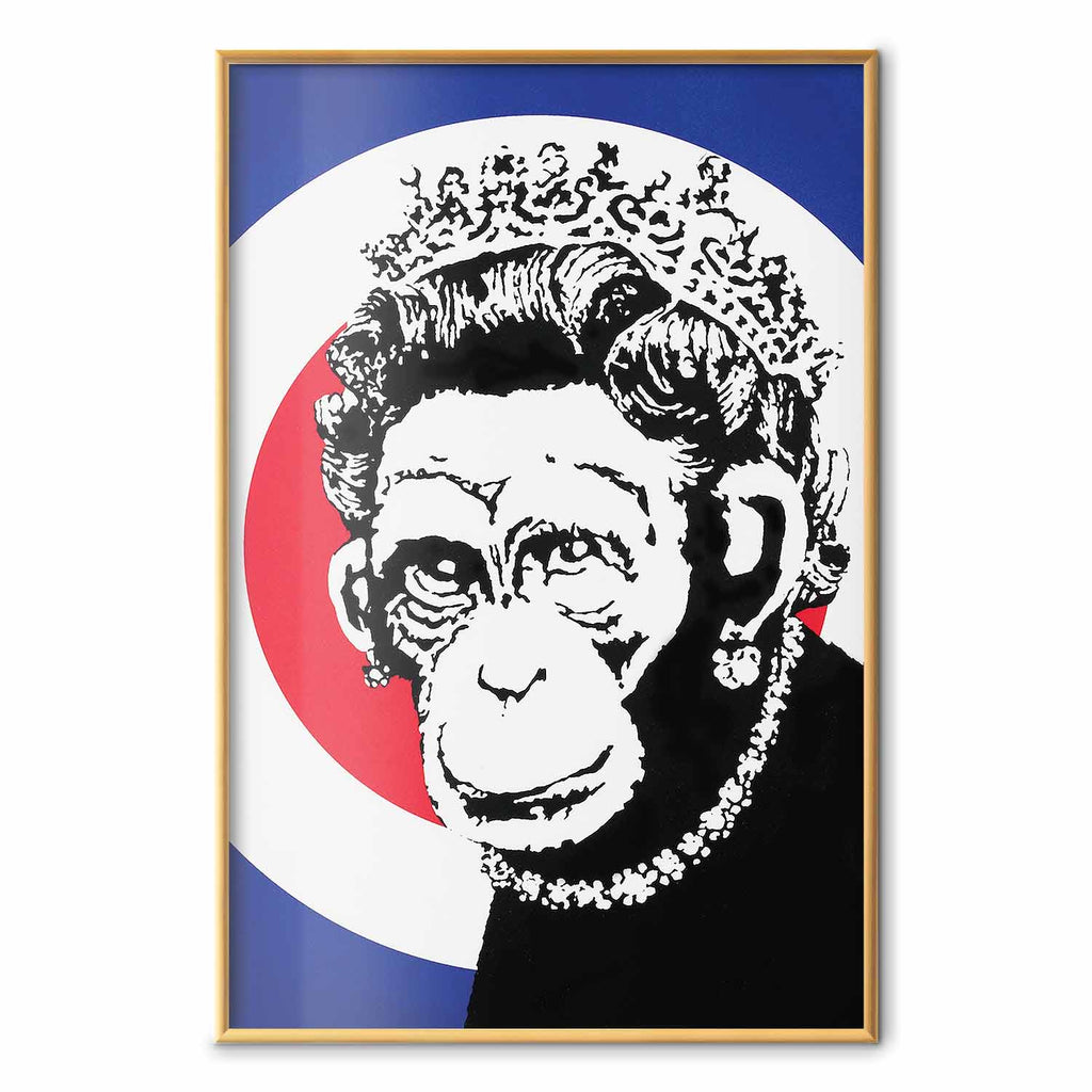 Monkey Queen Street Art Poster