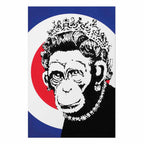 Monkey Queen Street Art Poster