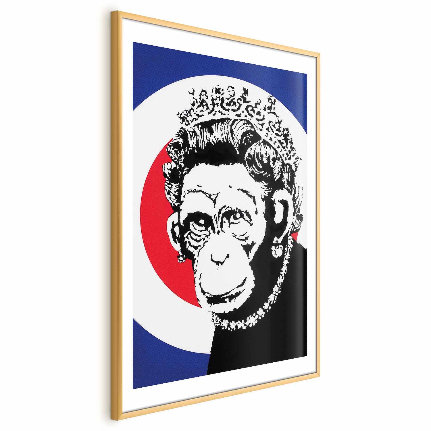 Monkey Queen Street Art Poster