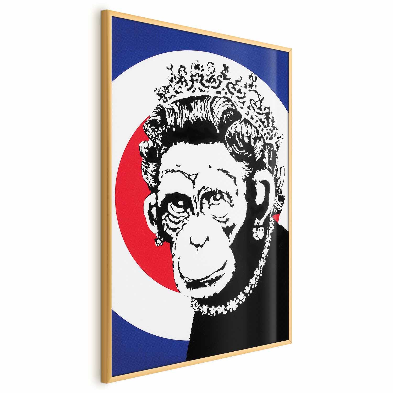 Monkey Queen Street Art Poster