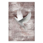 Birds in Flight Romantic Vertical Canvas Print