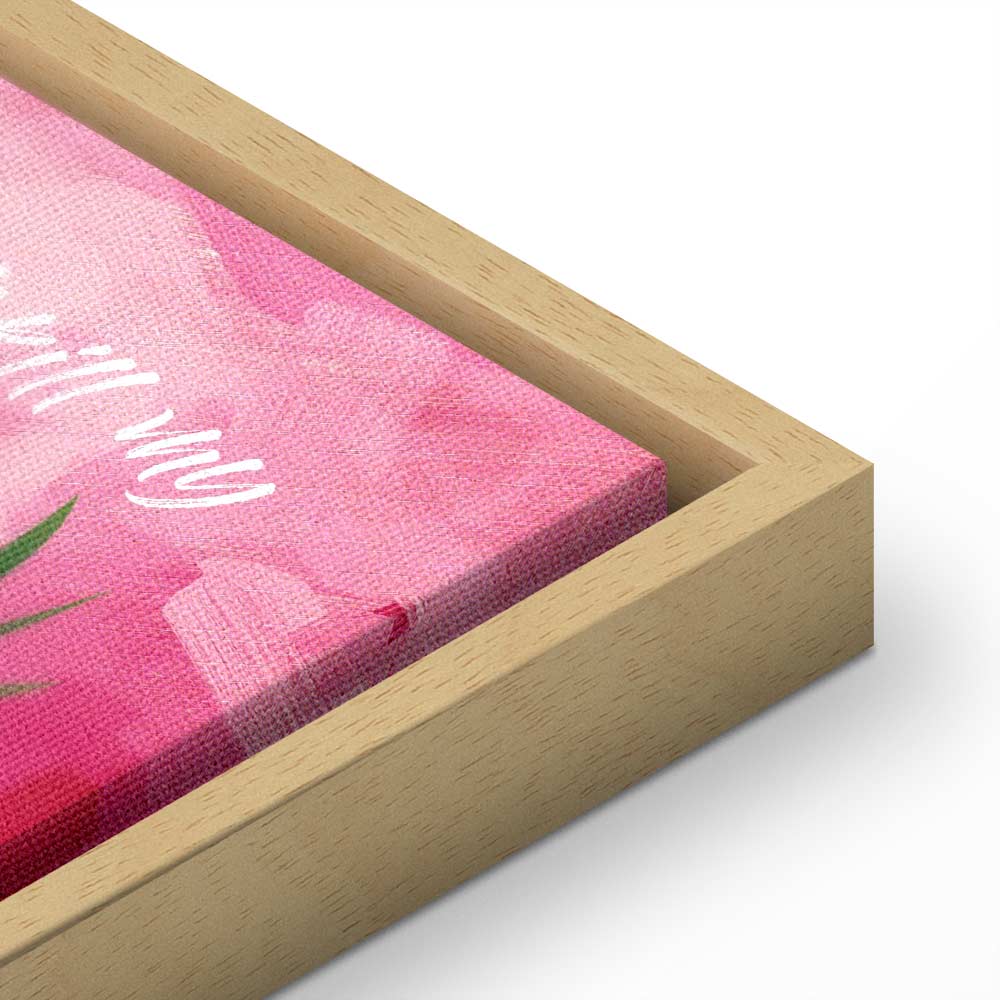 Flamingo Palm Tree Summer Quote Canvas Print