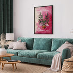 Flamingo Palm Tree Summer Quote Canvas Print