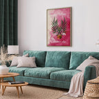 Flamingo Palm Tree Summer Quote Canvas Print