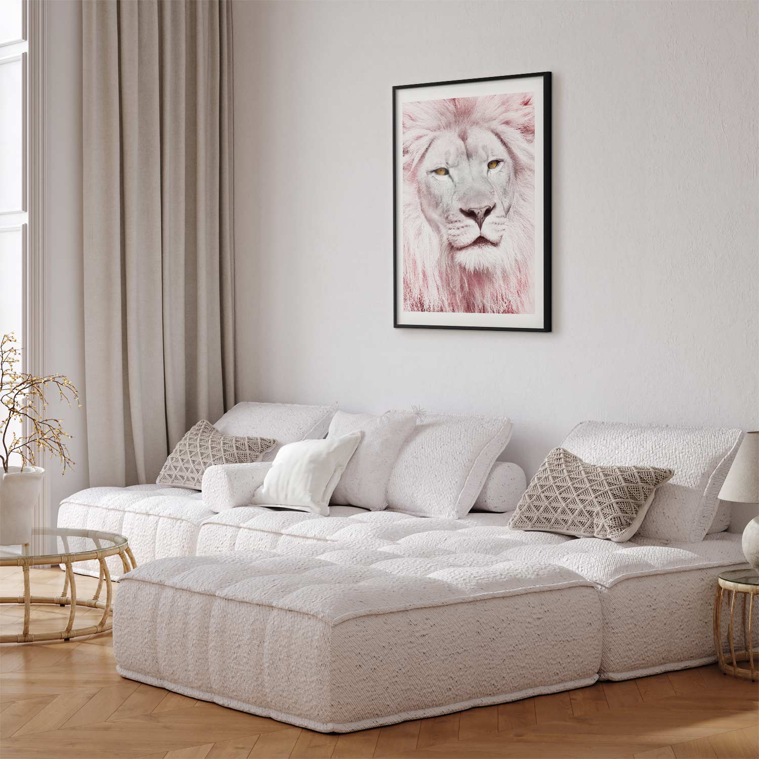 Lion Portrait Animal Poster