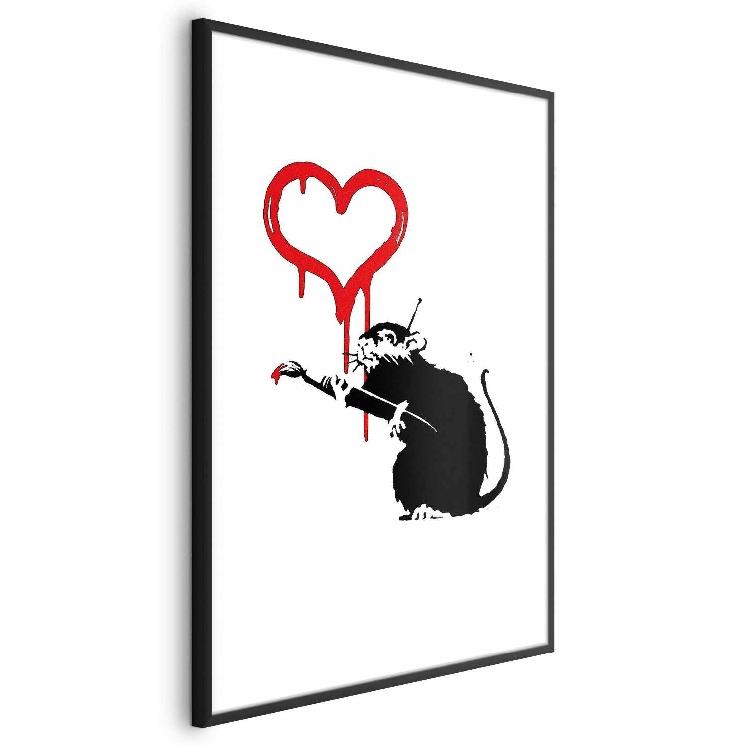 Love Rat Graffiti Street Art Poster