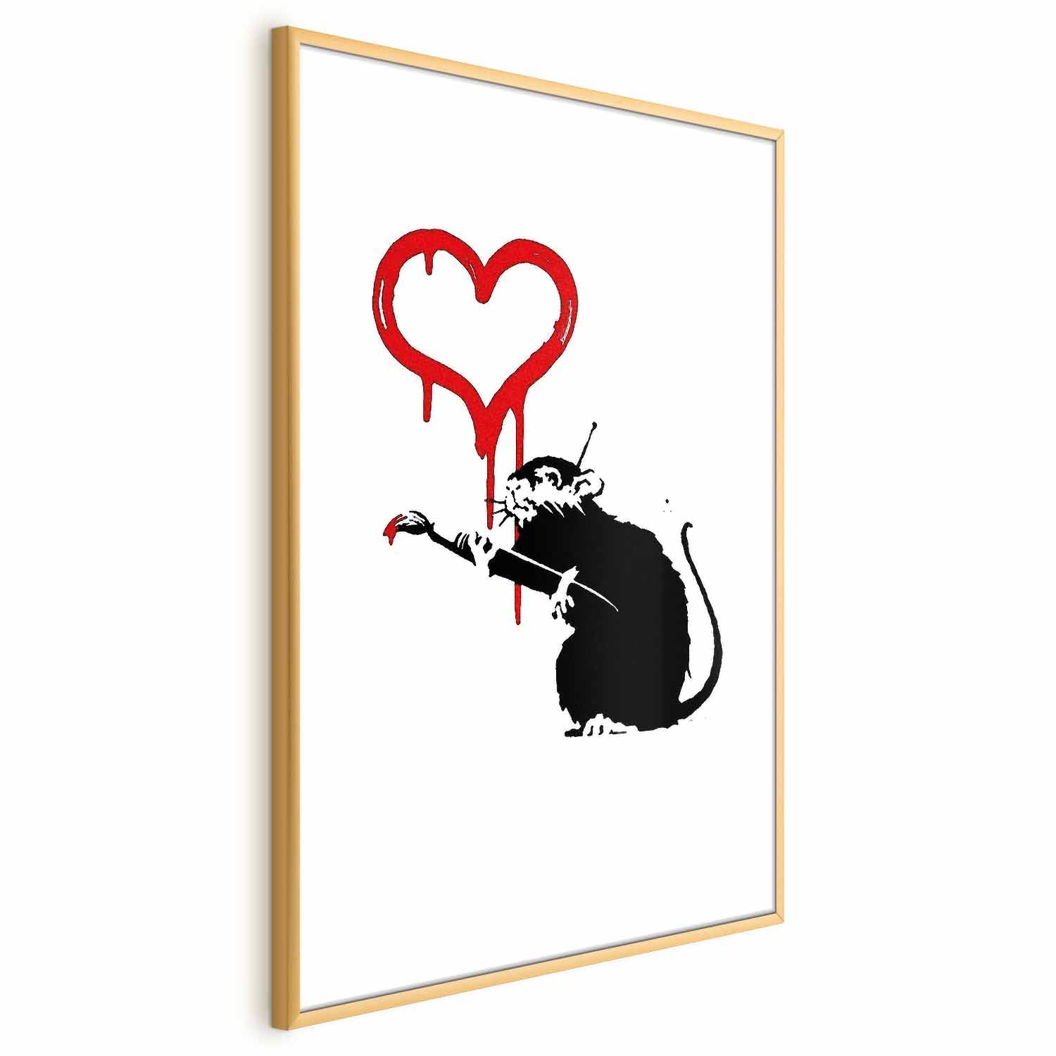 Love Rat Graffiti Street Art Poster