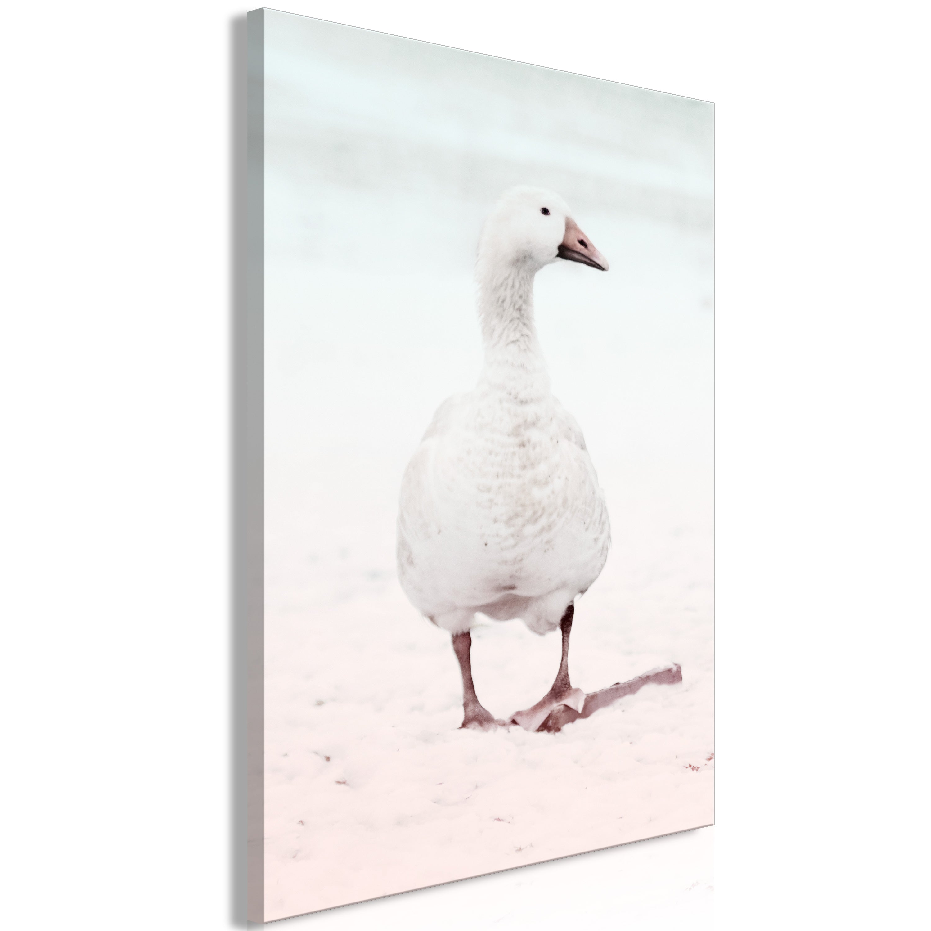 Canvas Print Winter Duck Vertical (1 Part)