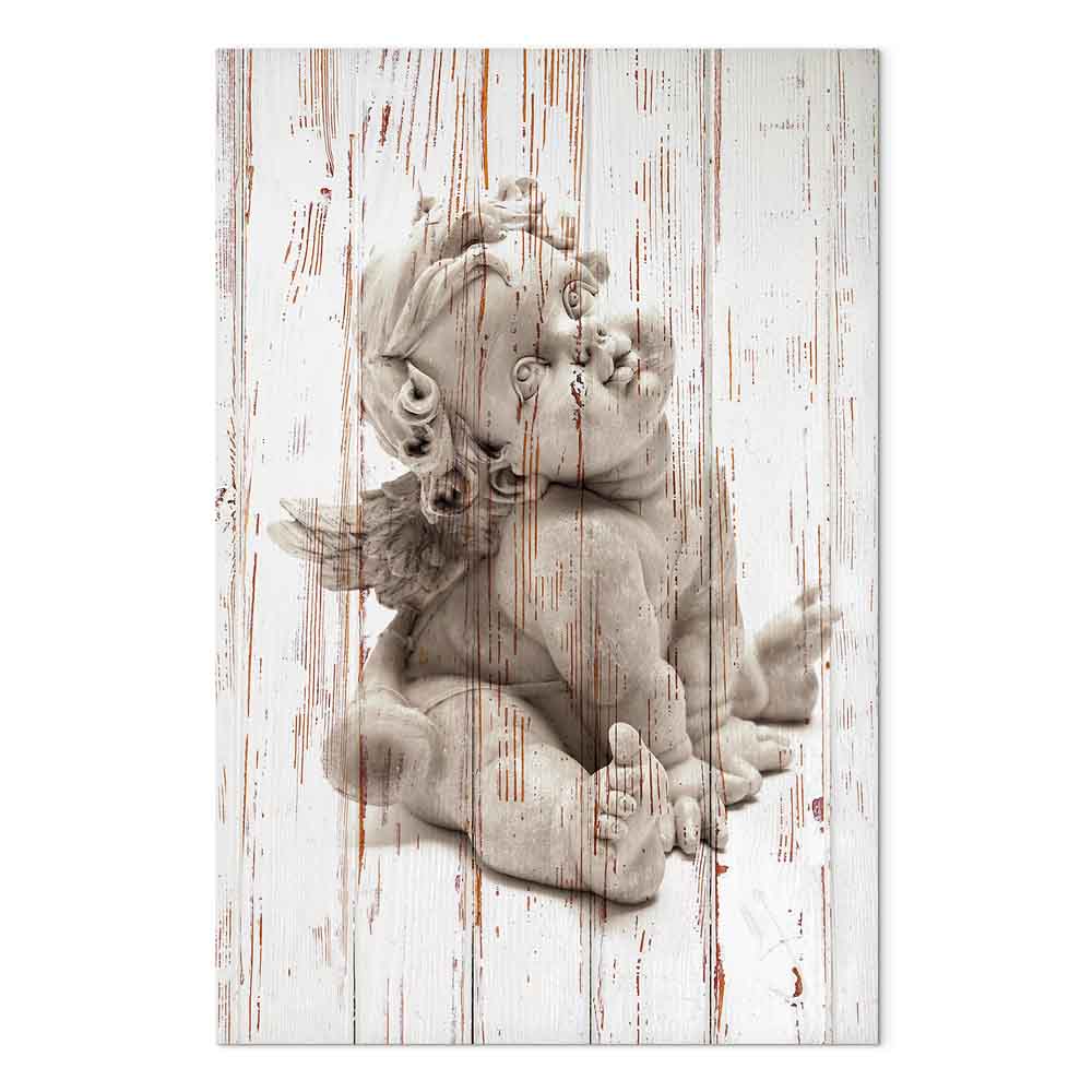 Pensive Cupid Mythology Canvas Print