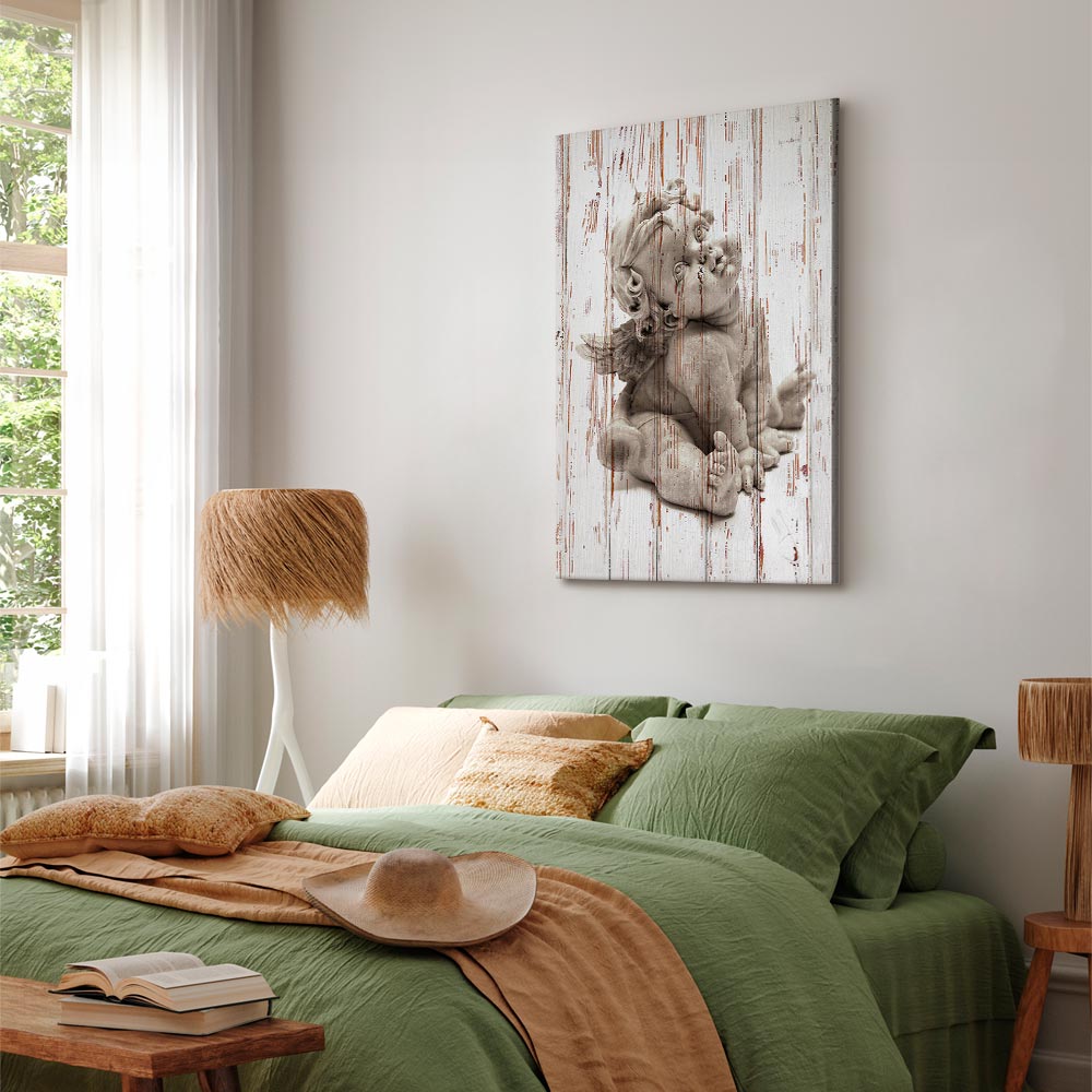 Pensive Cupid Mythology Canvas Print