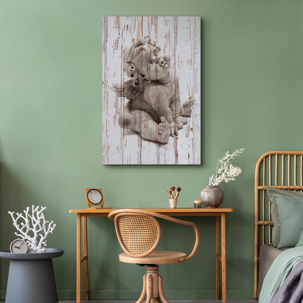 Pensive Cupid Mythology Canvas Print