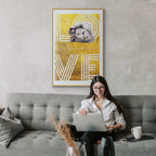 Cat Love Quote Textured Poster