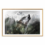 Howling Wolf Forest Poster