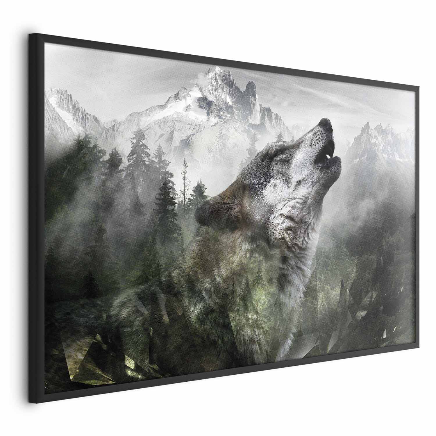 Howling Wolf Forest Poster