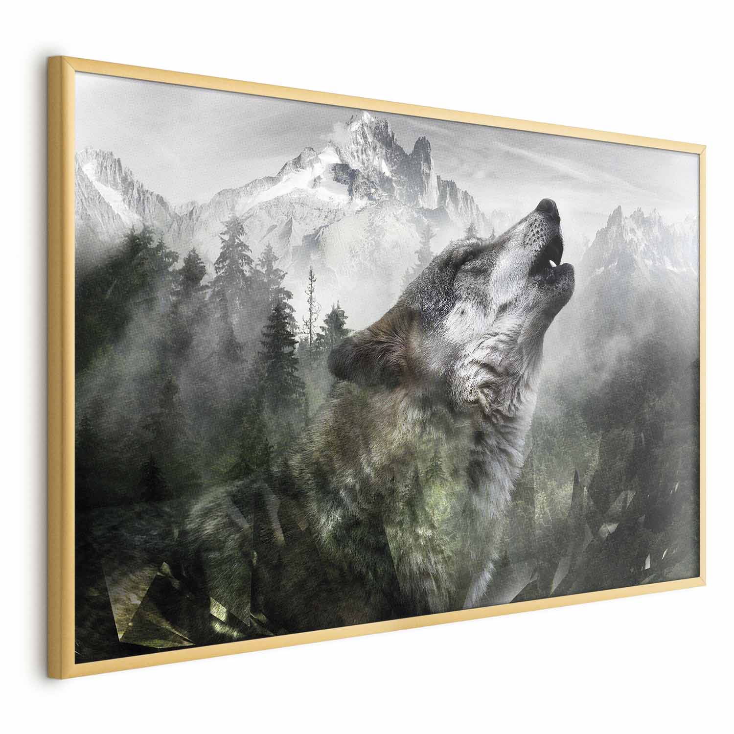 Howling Wolf Forest Poster