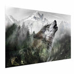 Howling Wolf Forest Poster