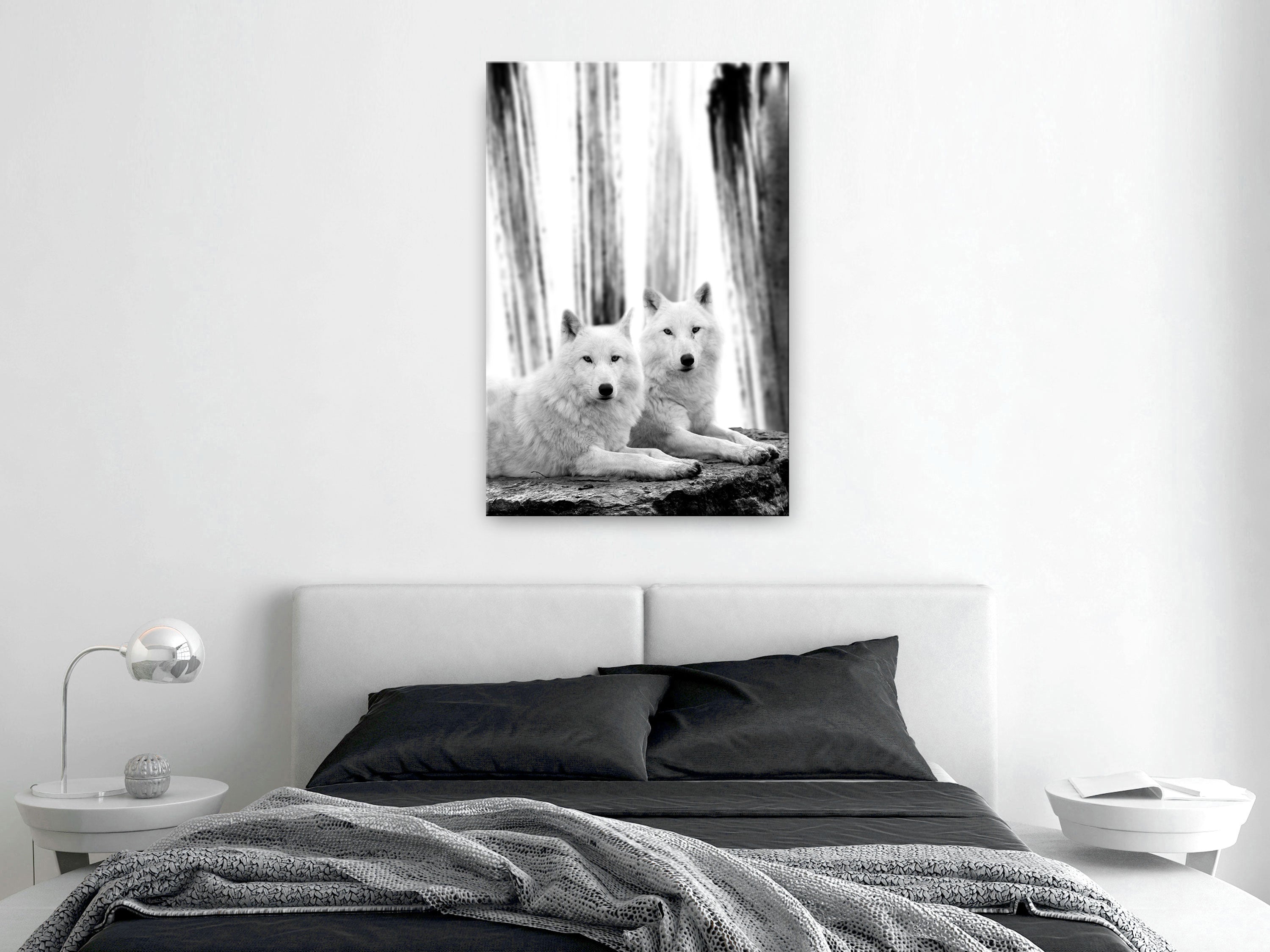 Canvas Print Forest Love Vertical – Animals