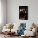 Fiery Wind Horse Nature Canvas Print