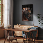 Fiery Wind Horse Nature Canvas Print