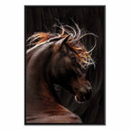 Fiery Wind Horse Nature Canvas Print