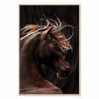 Fiery Wind Horse Nature Canvas Print