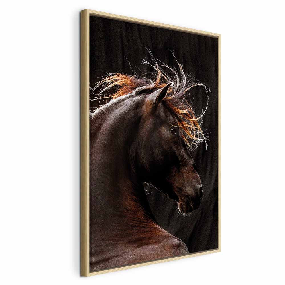 Fiery Wind Horse Nature Canvas Print