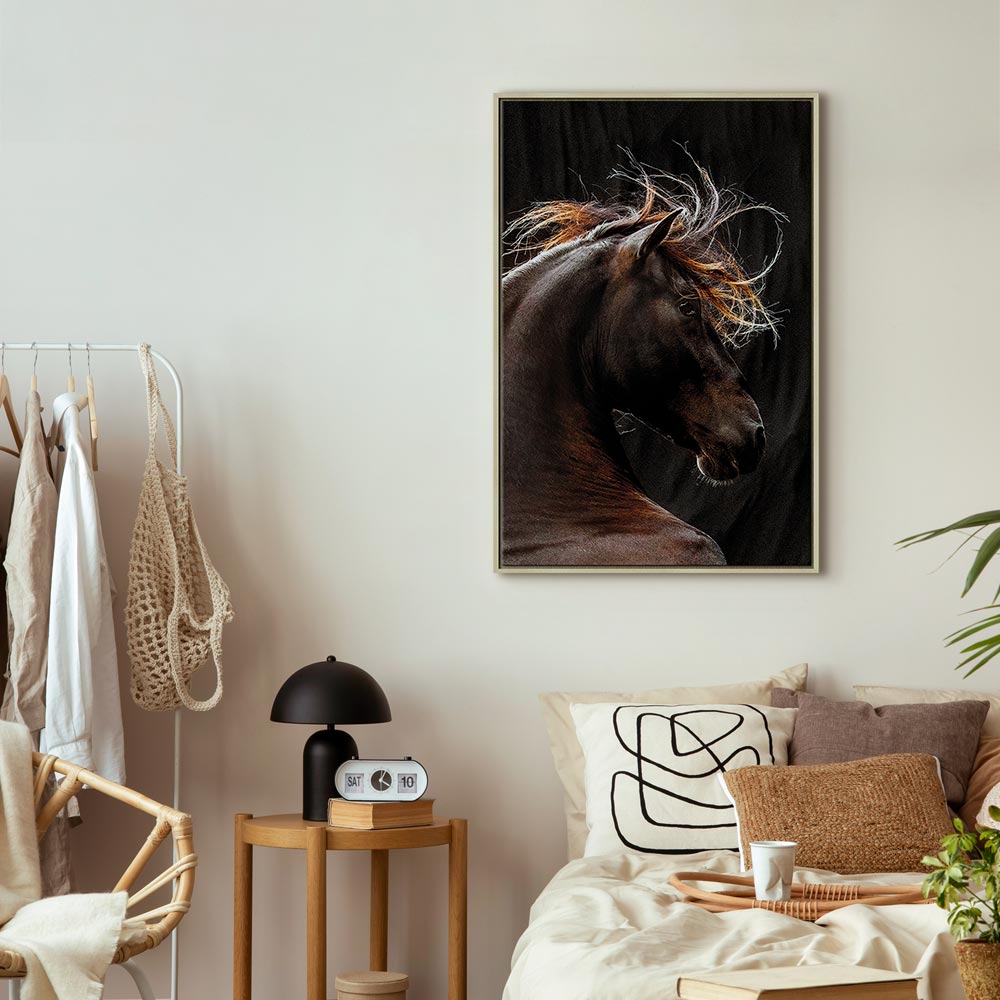 Fiery Wind Horse Nature Canvas Print
