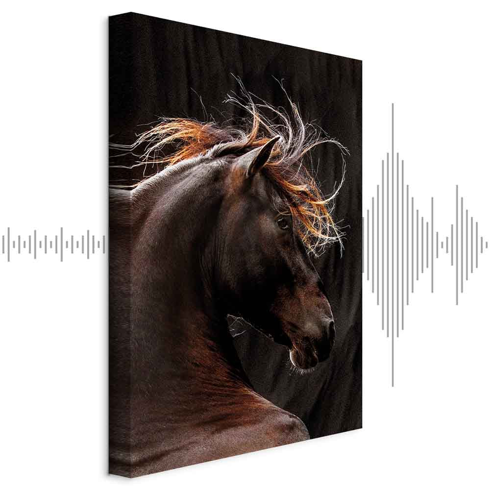 Fiery Wind Horse Nature Canvas Print