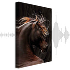 Fiery Wind Horse Nature Canvas Print