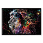 Colorful Crazy Lion Canvas Print