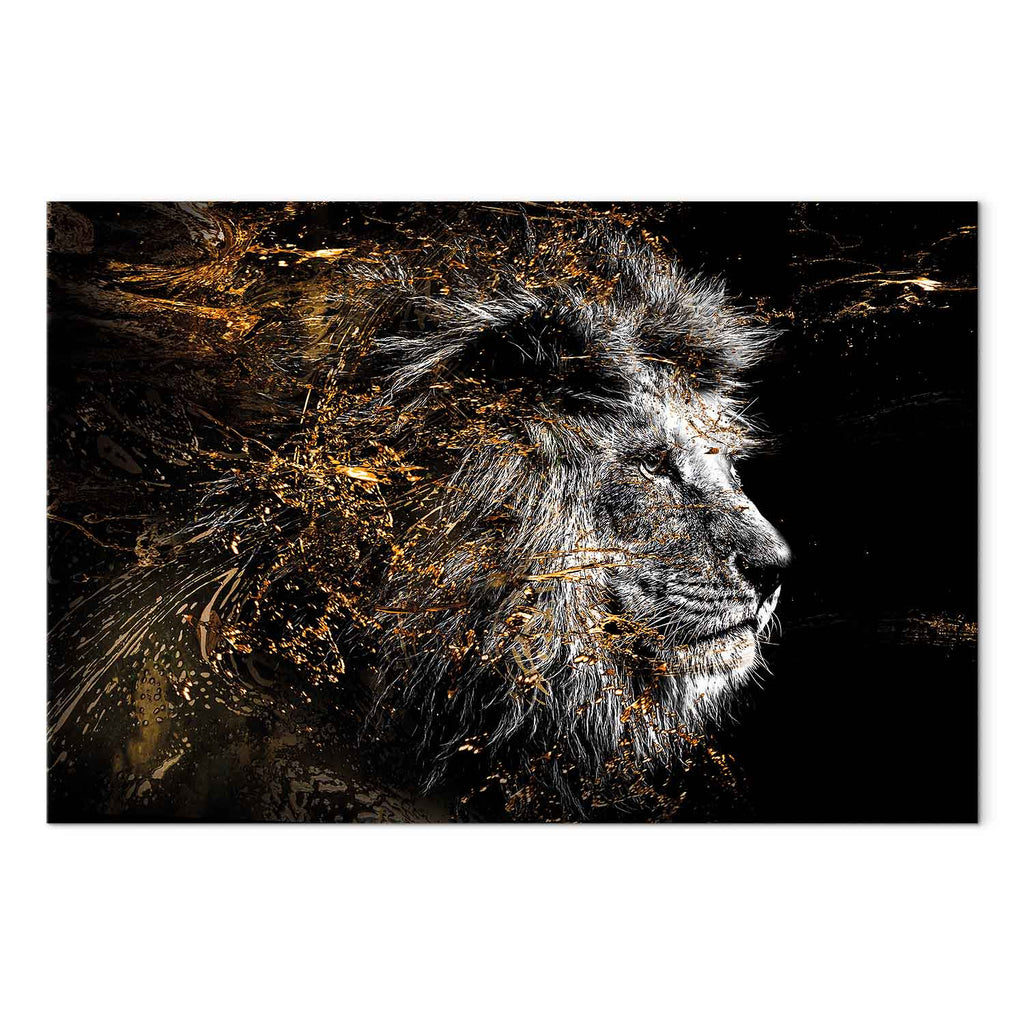 Abstract Lion King Canvas Print