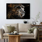 Abstract Lion King Canvas Print