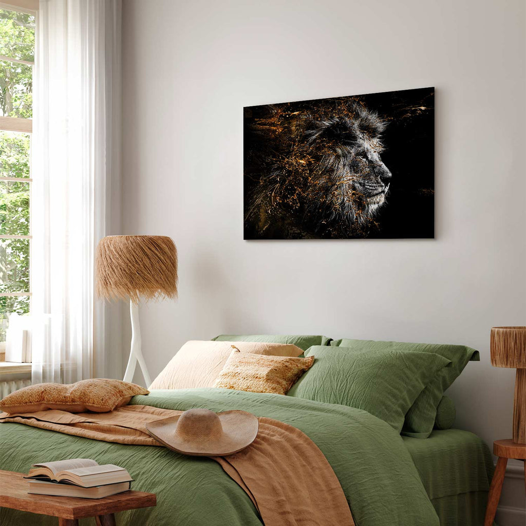 Abstract Lion King Canvas Print