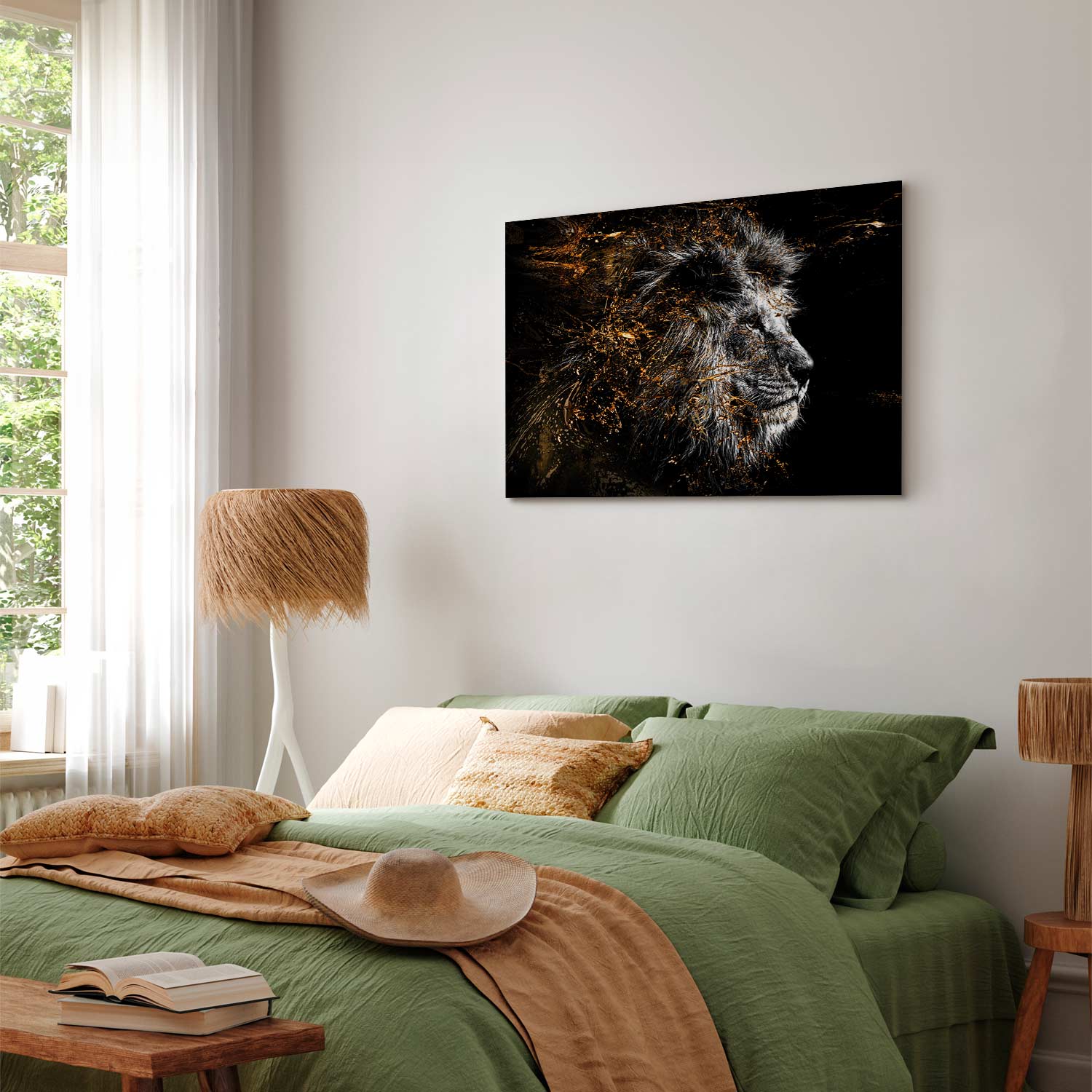 Abstract Lion King Canvas Print