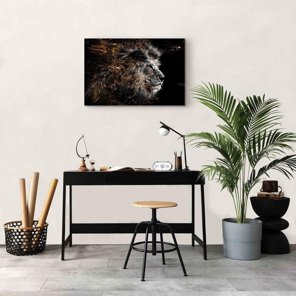 Abstract Lion King Canvas Print