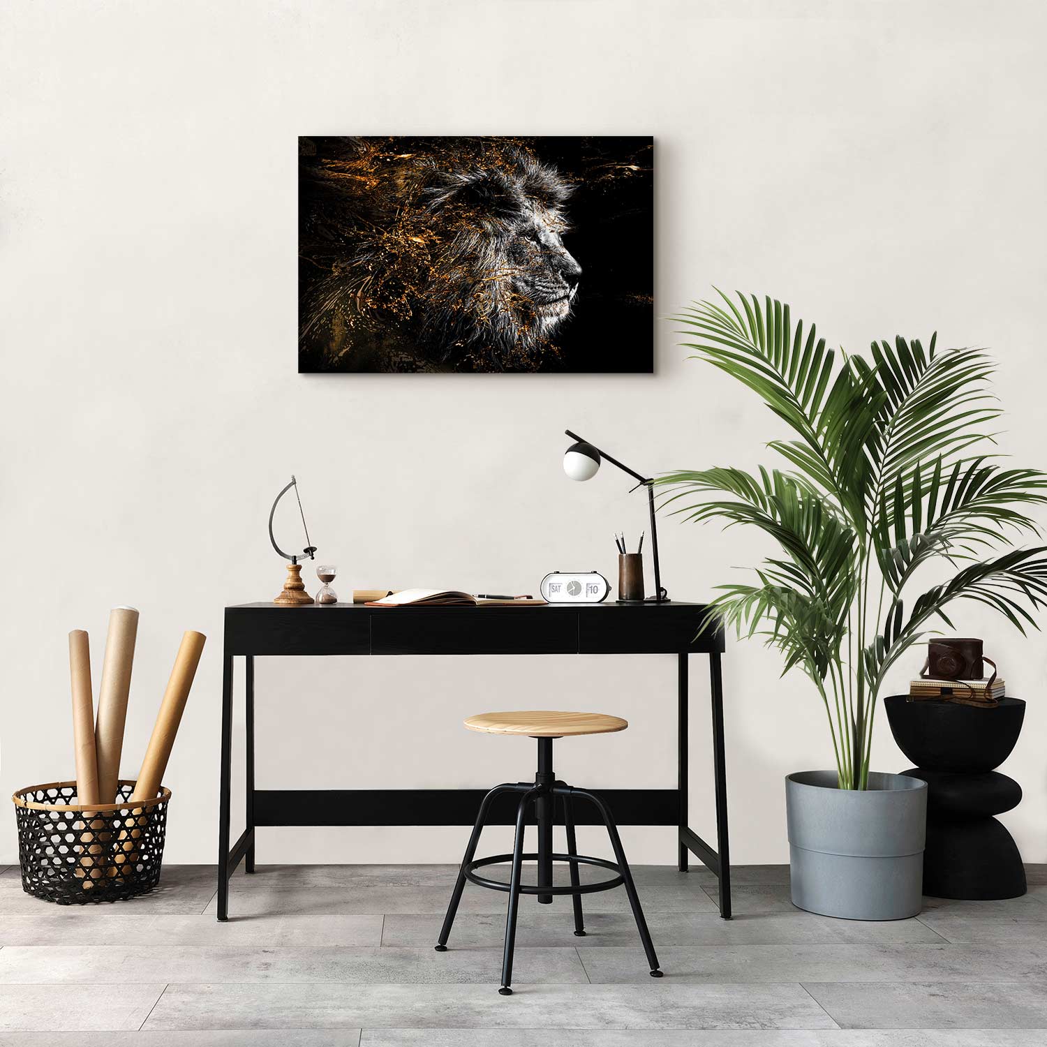 Abstract Lion King Canvas Print