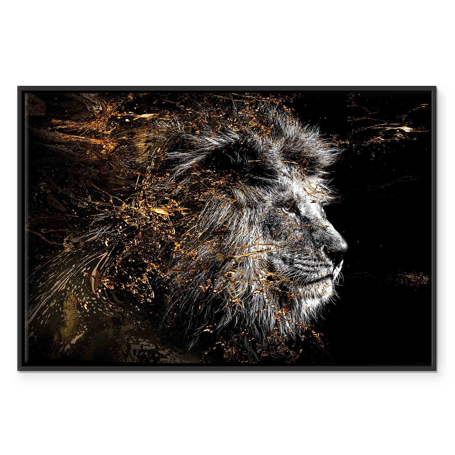Abstract Lion King Canvas Print