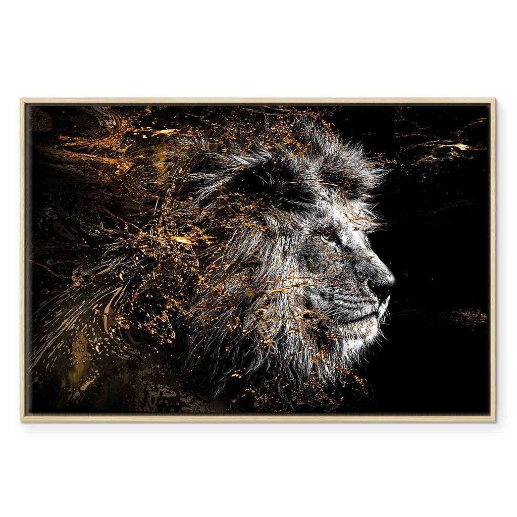 Abstract Lion King Canvas Print