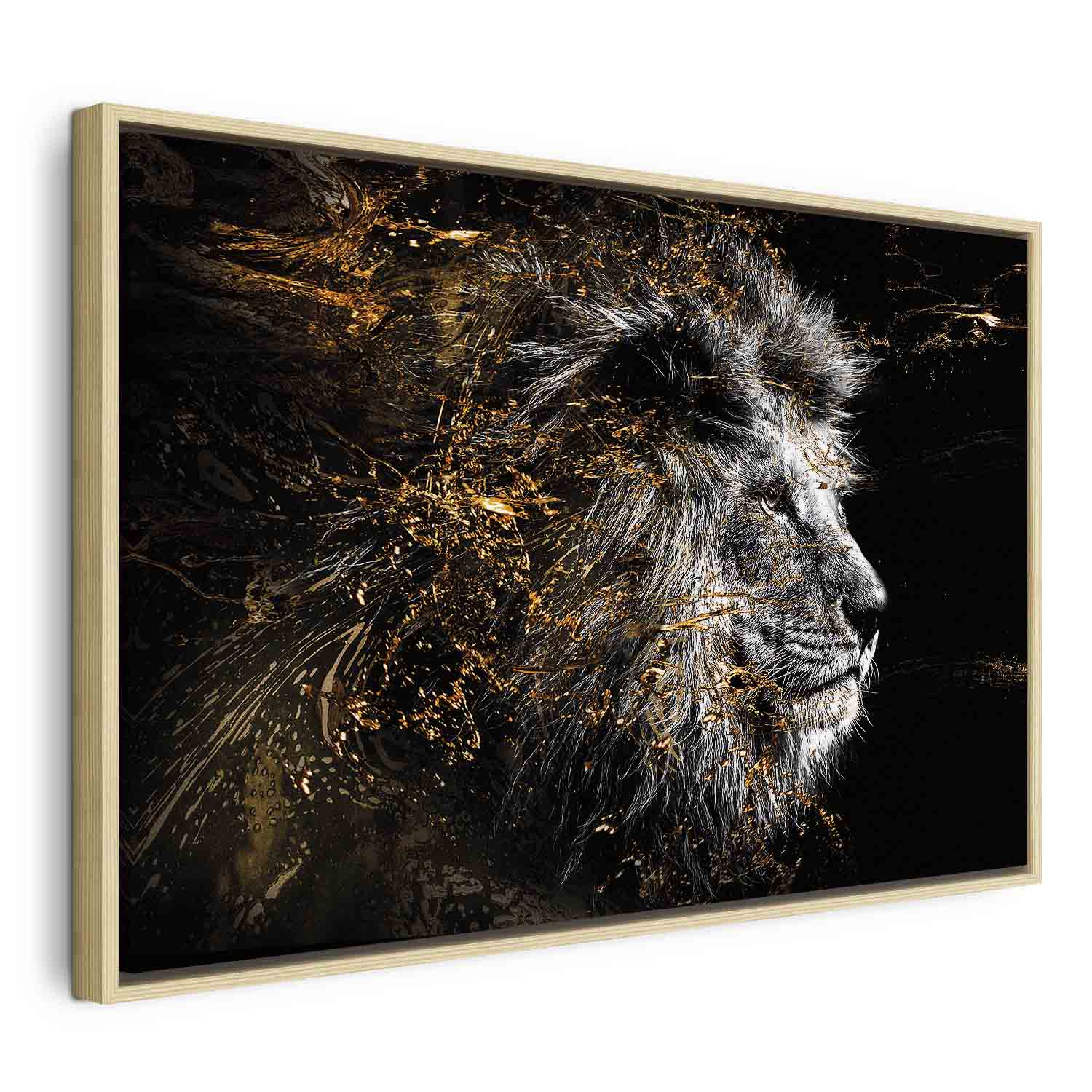 Abstract Lion King Canvas Print