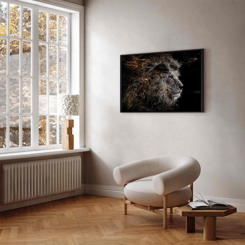 Abstract Lion King Canvas Print